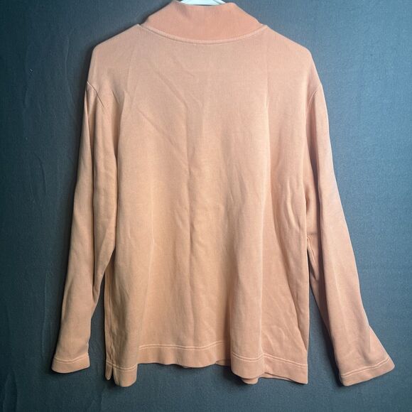 Pendleton 1/4 Zip Up Pullover Sweater Adult Xl Pink Cotton Long Sleeve Mens - Picture 4 of 7